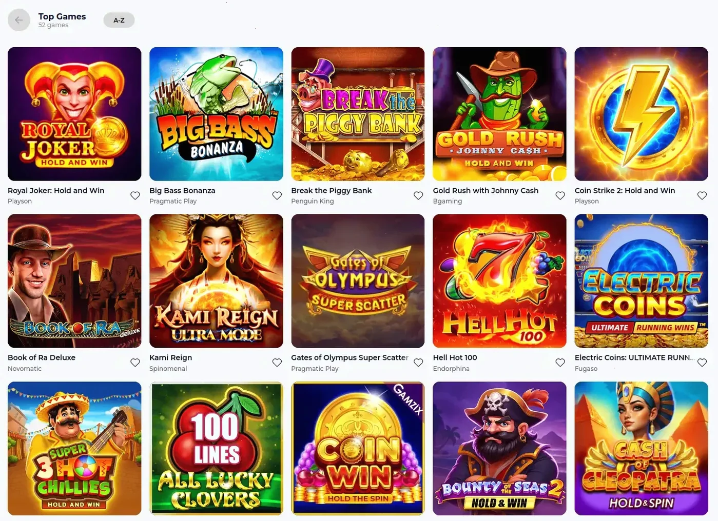 Игровой интерфейс казино Лаки Берд